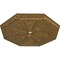 Ekena Millwork Spring Octagonal Ceiling Medallion (Canopies up to 3"), 29 1/8"OD x 2 1/4"ID x 1 1/8"P, Pale Gold CM30SPPAS - alternate 4